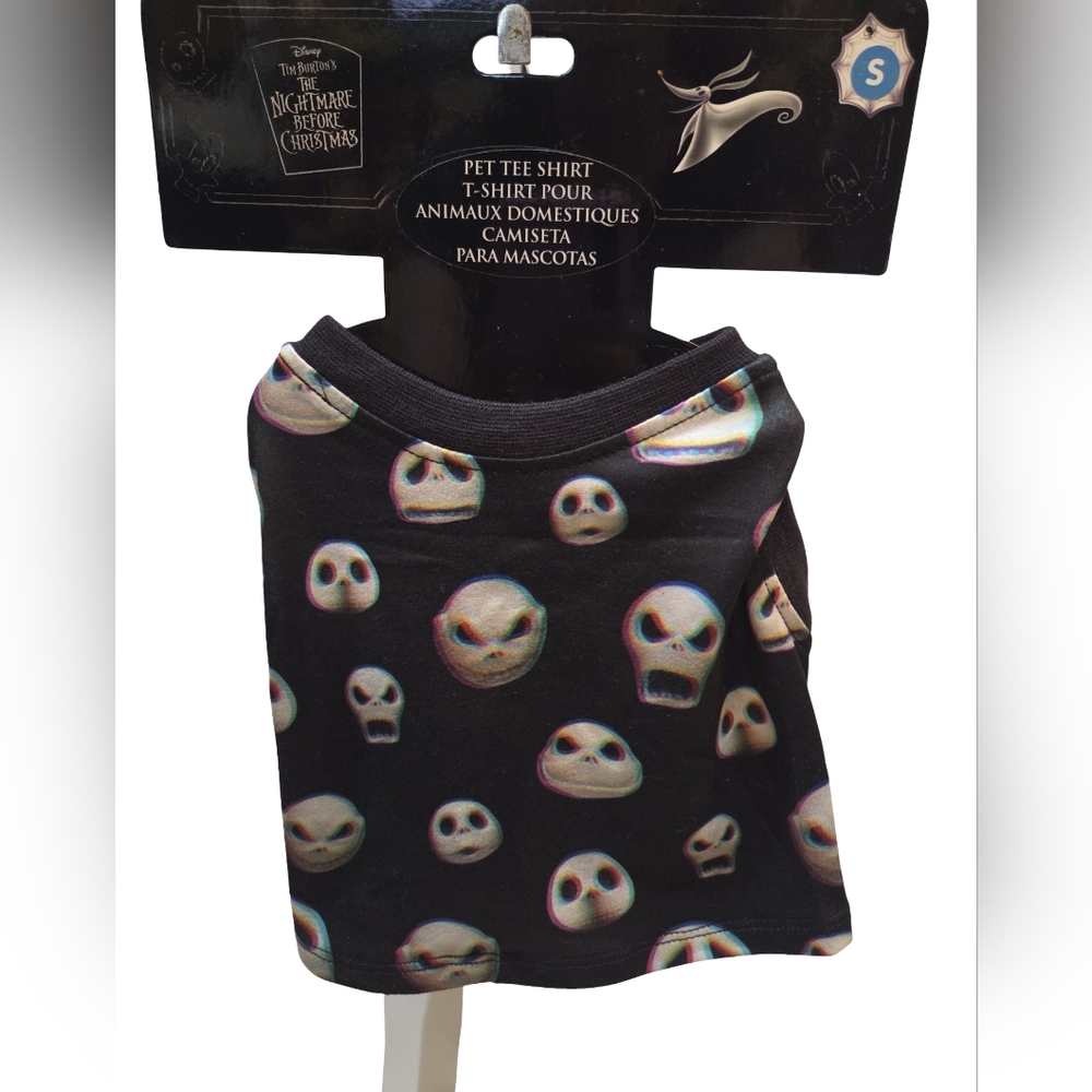 Disney Parks NBC JACK SKELLINGTON Dog Pet T-Shirt Size Small NEW
